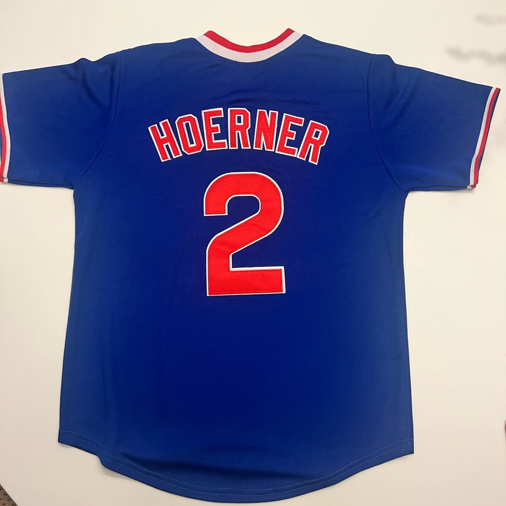 Authentic throwback Nico Hoerner Cubs jersey